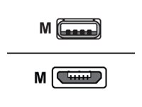 Jabra - USB-Kabel - USB (M) zu Micro-USB Typ B (M) - fr Evolve 65 MS mono, 65 MS stereo, 65 UC mono, 65 UC stereo