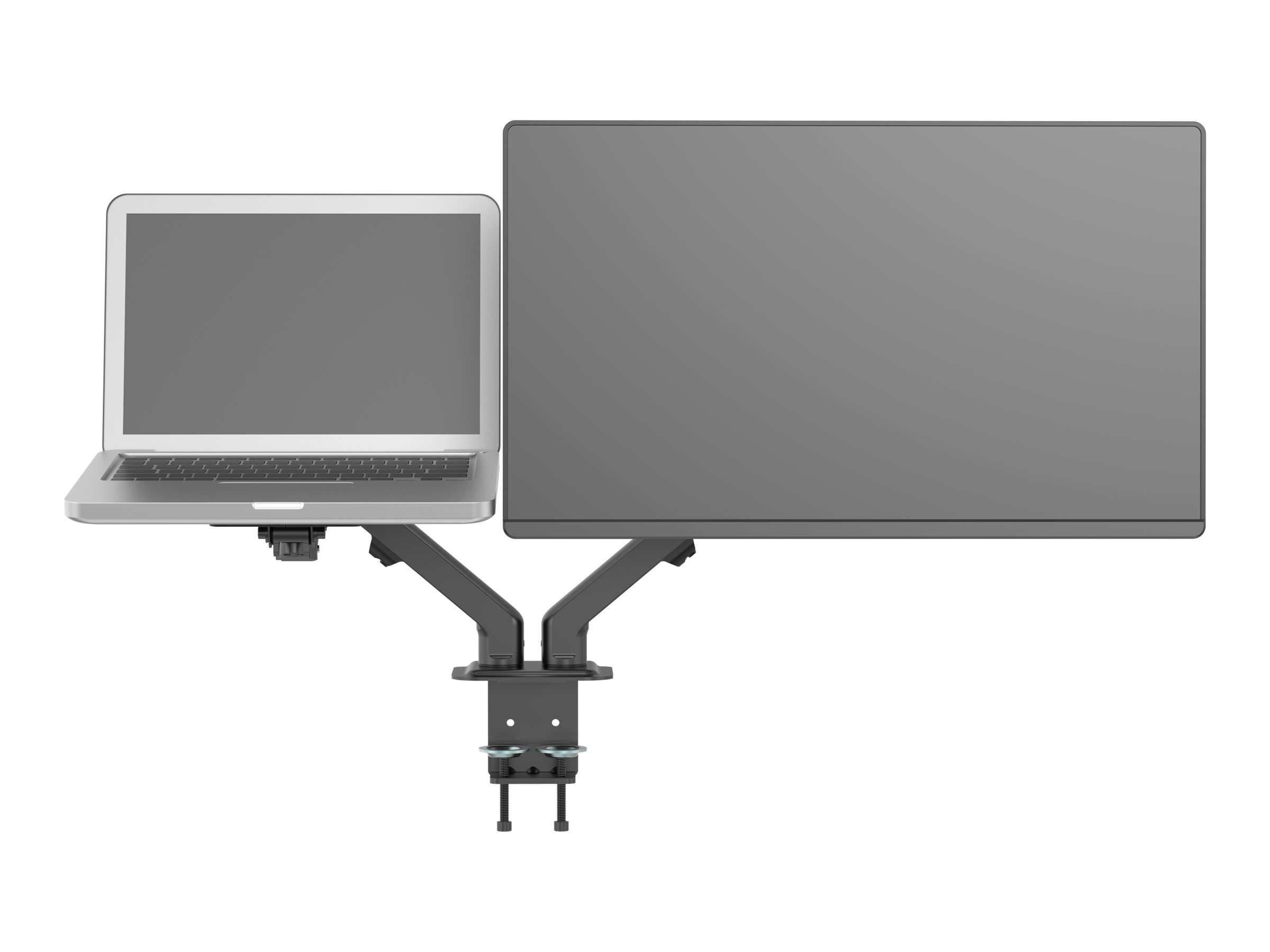 Vision VFM-DAD/4 - Befestigungskit - einstellbarer Arm - fr 2 LCD-Displays oder LCD-Display und Notebook/Tablet - Aluminium, St