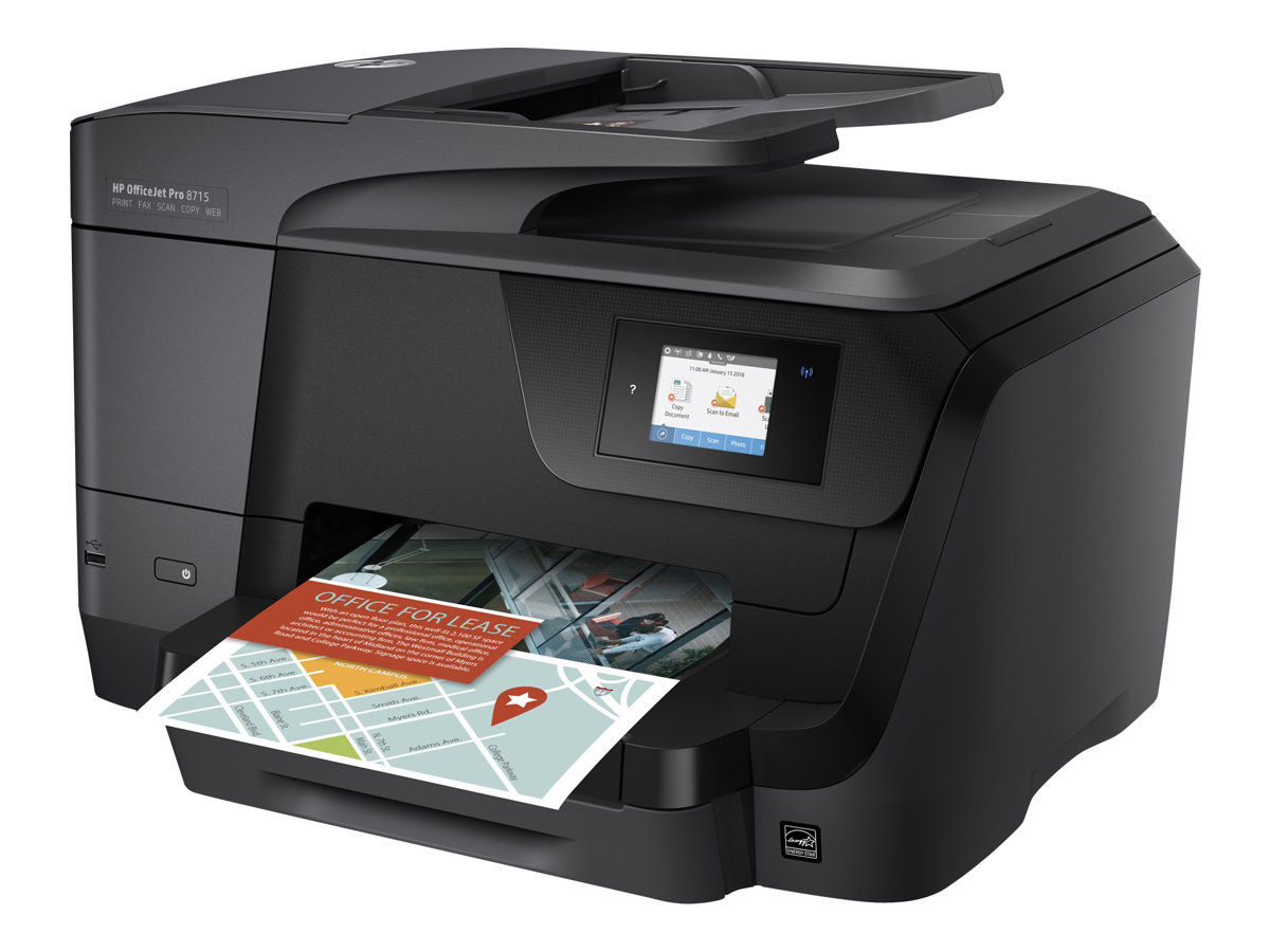 HP Officejet Pro 8718 All-in-One - Multifunktionsdrucker - Farbe - Tintenstrahl - A4 (210 x 297 mm), Legal (216 x 356 mm) (Origi