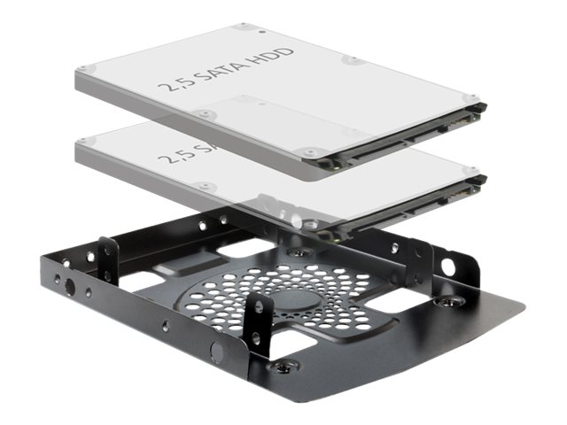 DeLOCK Installation frame 3.5? > 2 x 2.5? HDD - Laufwerksschachtadapter - 3,5