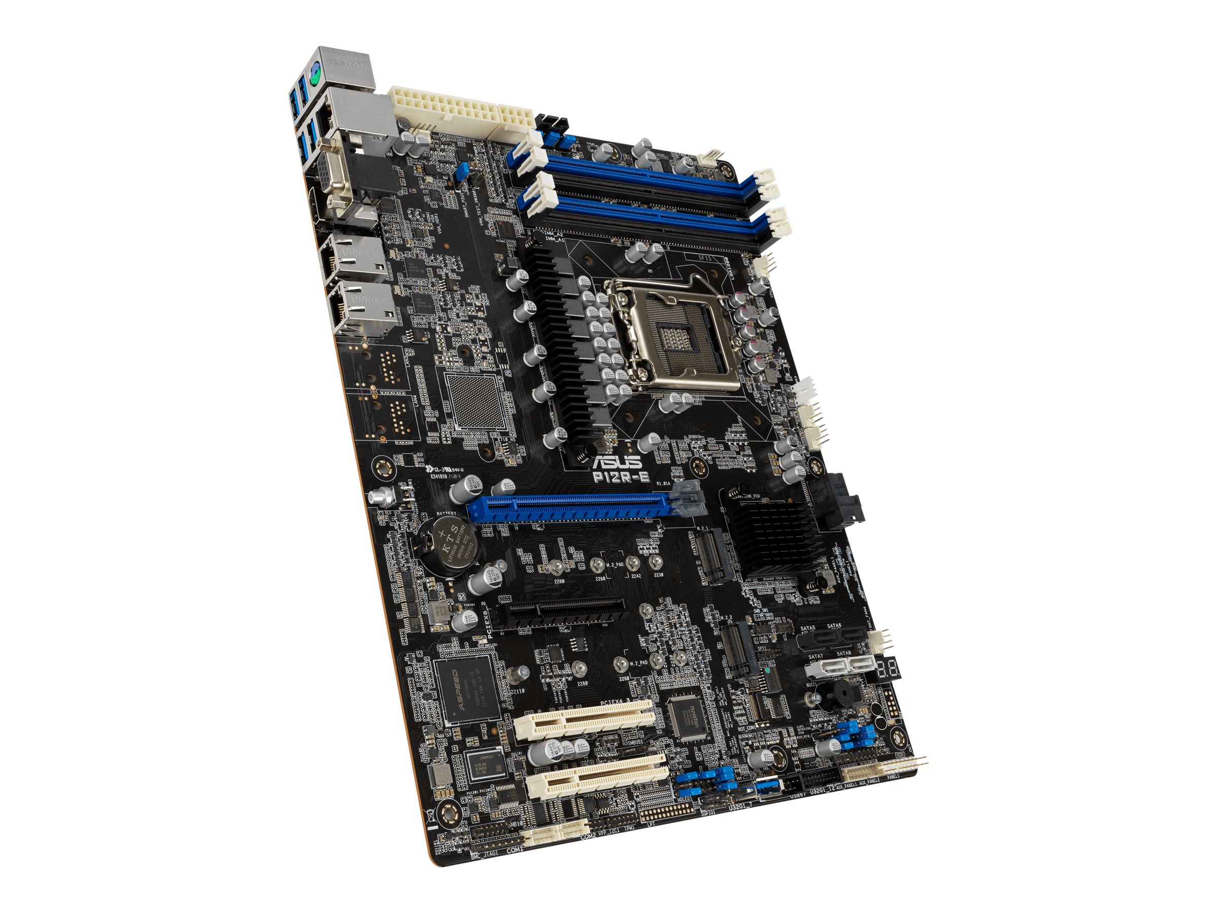 ASUS P12R-E - Motherboard - ATX - LGA1200-Sockel - C256 Chipsatz - USB 3.2 Gen 2, USB 3.2 Gen 1