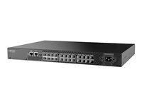 Lenovo ThinkSystem DB610S - Switch - managed - 24 x 32Gb Fibre Channel SFP+ - Desktop, an Rack montierbar - mit 24 Sendeempfnge