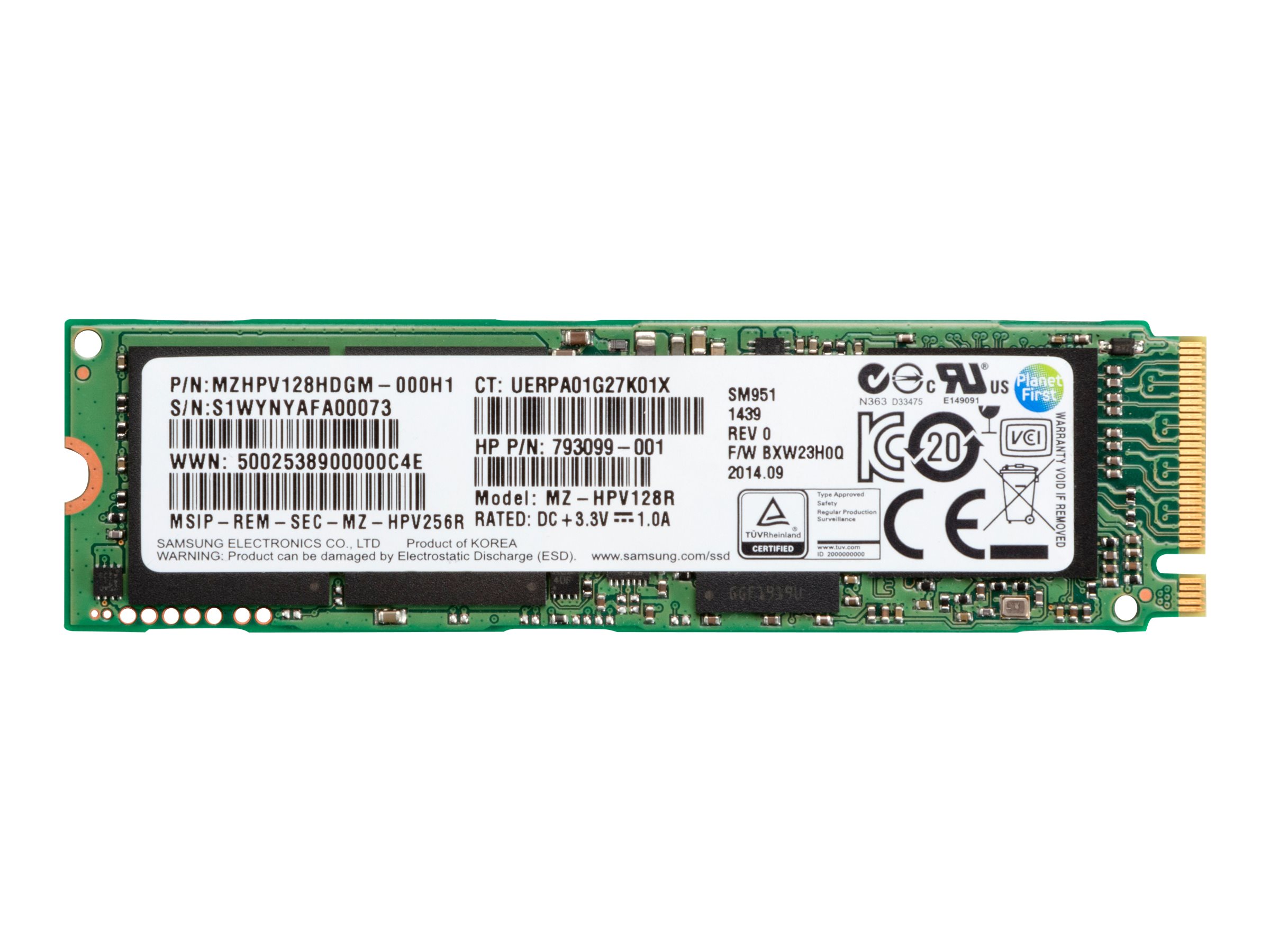 HP - SSD - 128 GB - intern - M.2 2280 (doppelseitig) - SATA 6Gb/s