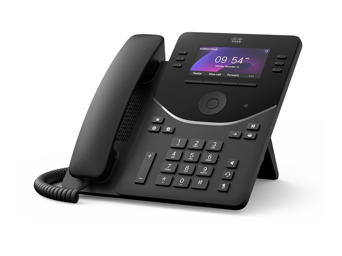 Cisco Desk Phone 9851 - VoIP-Telefon - mit Trusted Platform Module (TPM) 2.0 mit Rufnummernanzeige/Anklopffunktion - SIP, SDP, R