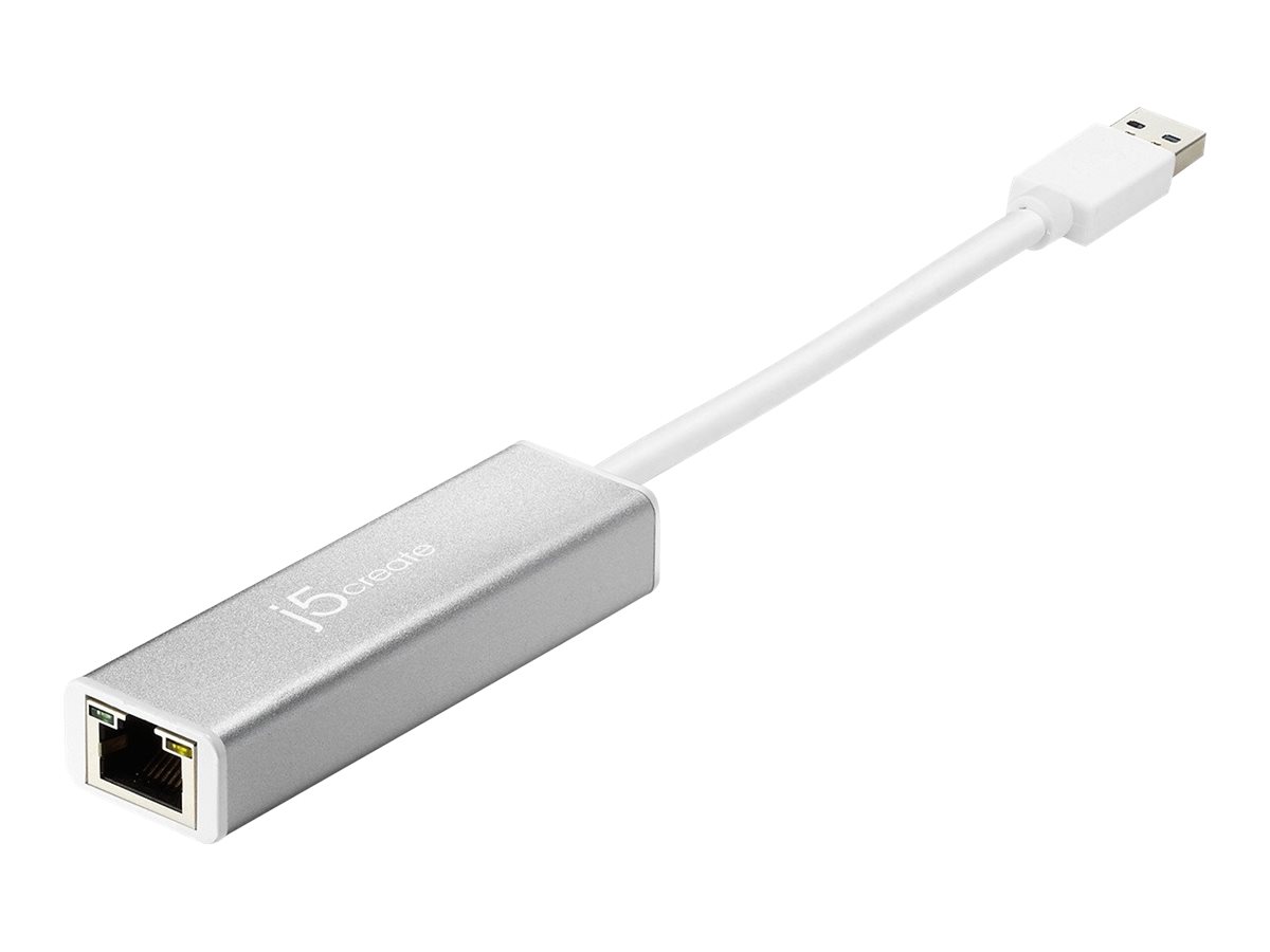 j5create JUE130 - Netzwerkadapter - USB 3.0 - Gigabit Ethernet - Aluminium