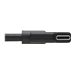 Tripp Lite USB C Cable (M/M) - USB 3.2 Gen 1, Thunderbolt 3, 60W PD Charging, Right-Angle Plug, Black, 2 m (6.6 ft.) - USB-Kabel
