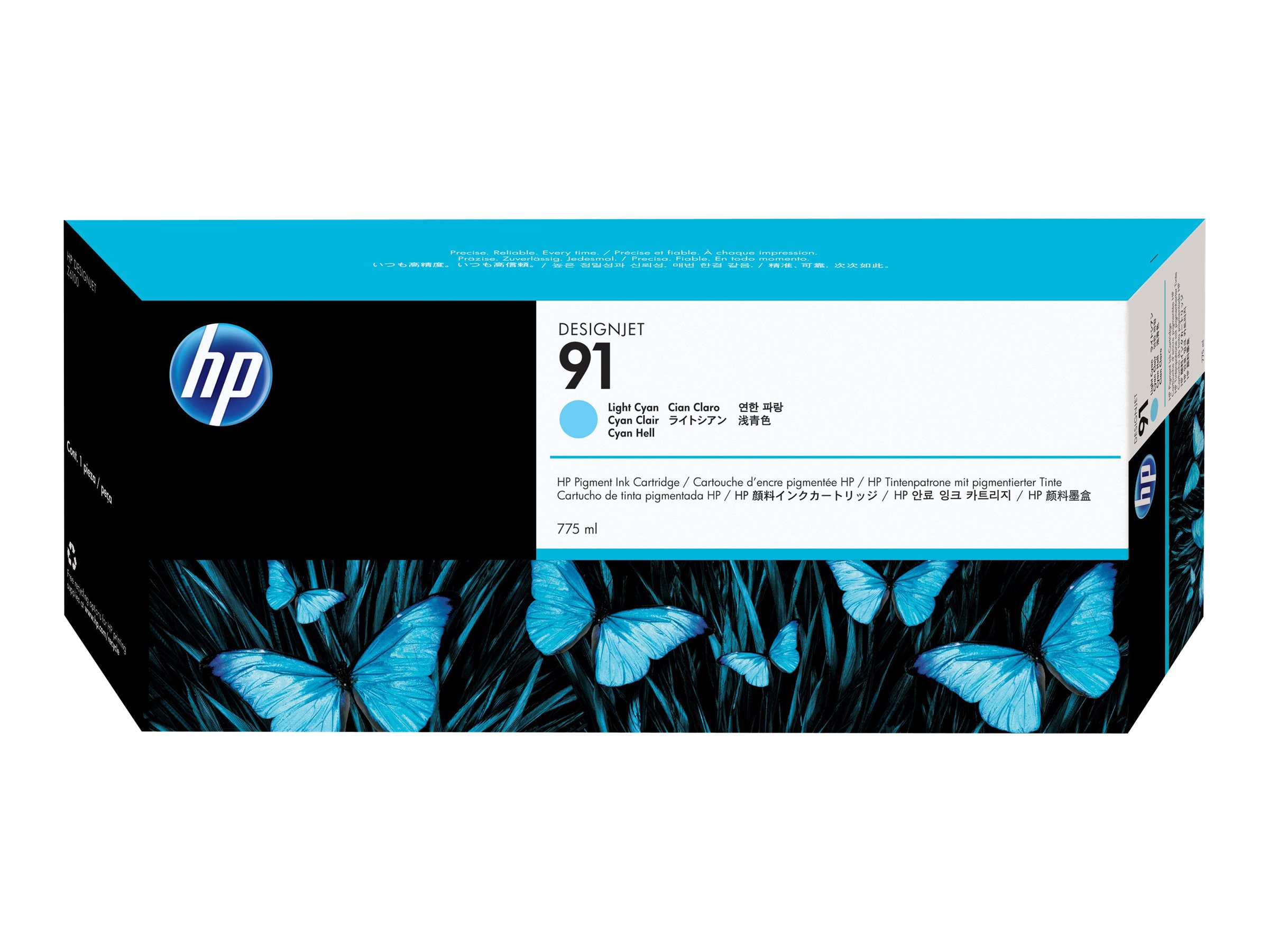 HP 91 - 775 ml - hell Cyan - original - DesignJet - Tintenpatrone