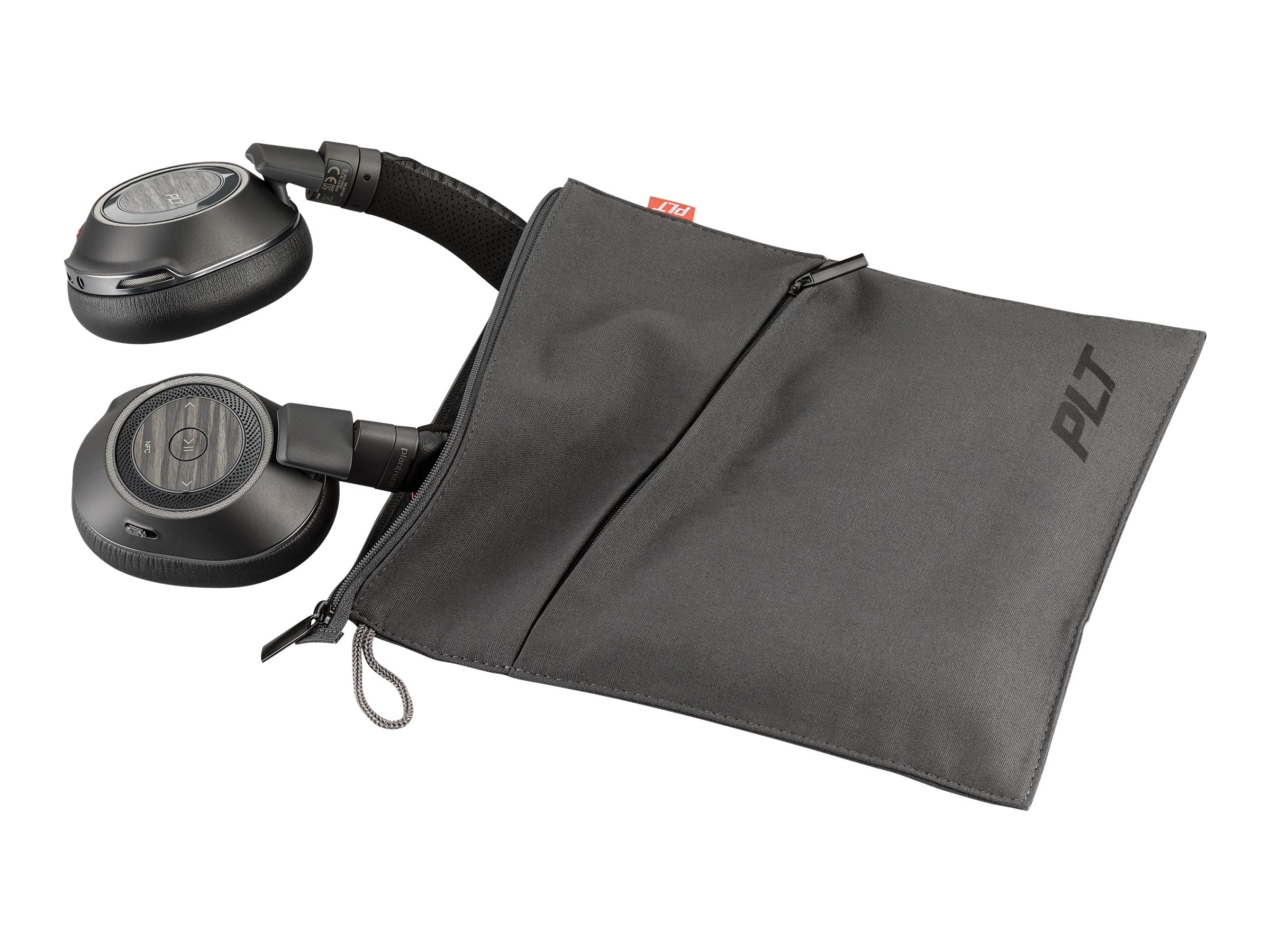 Poly Voyager 8200 UC - Kopfhrer mit Mikrofon - ohrumschliessend - Bluetooth - kabellos - NFC