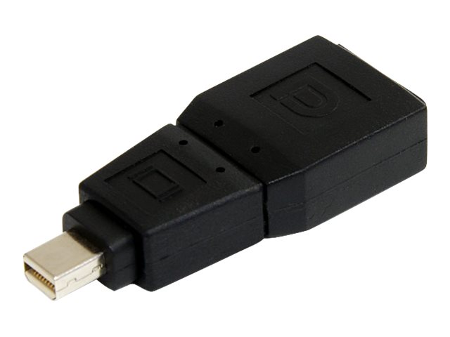 StarTech.com Mini DisplayPort auf DisplayPort Adapter / Konverter - St/Bu - Mini DP (Stecker) zu DP (Buchse) - Schwarz - Display
