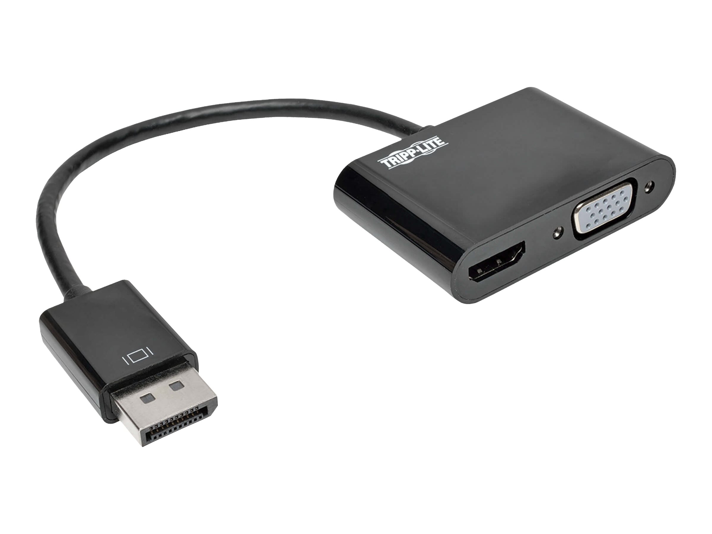 Eaton Tripp Lite Series DisplayPort 1.2 to HDMI VGA Adapter Converter 4Kx2K 50 Pack - Videokonverter - DisplayPort - HDMI, VGA -