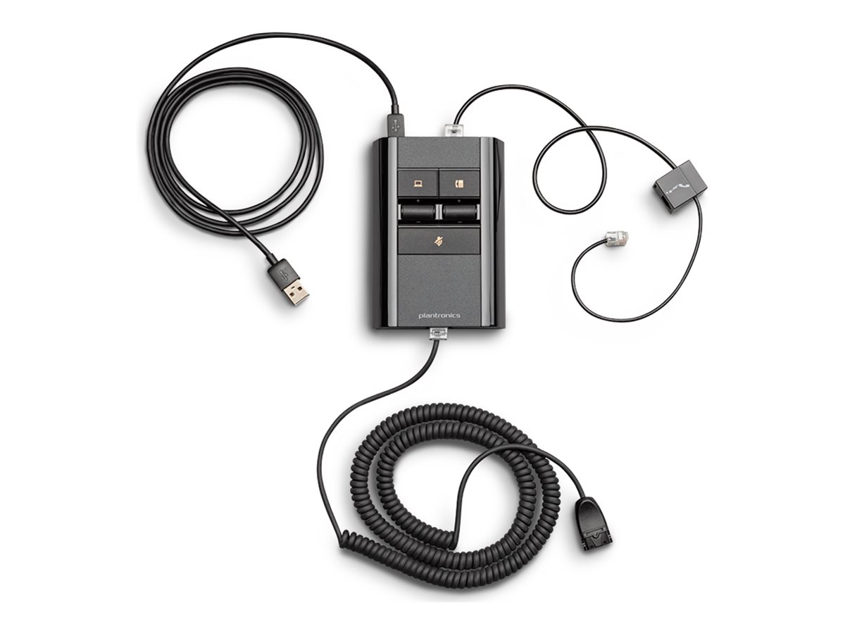 Poly MDA524 QD - Handset-/Computer-/Headset-Schalter fr Headset, Tischtelefon - QD, USB-A - fr Poly EncorePro 500 USB; 700 USB