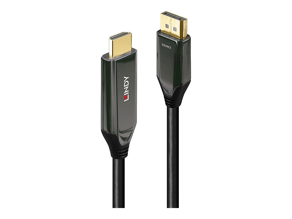 Lindy - Adapterkabel - DisplayPort mnnlich zu HDMI mnnlich - 3 m - abgeschirmt - Schwarz