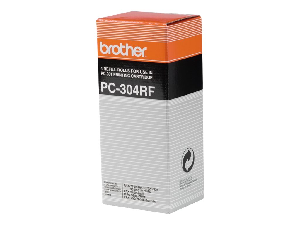 Brother PC304RF - Farbband - fr Brother MFC-970; FAX-917, 920, 930, 931, 940; IntelliFAX 750, 770, 775, 870MC, 885MC