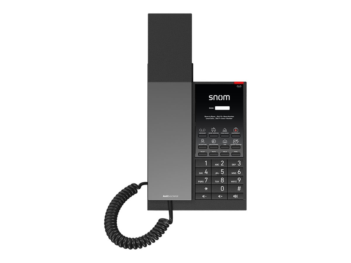 snom HD350W - VoIP-Telefon - SIP - Gun Metal Black