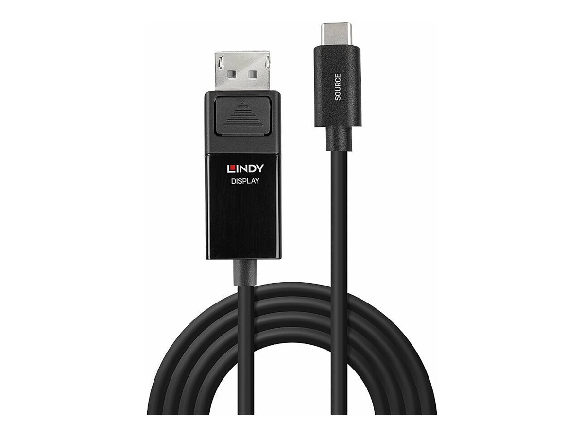 Lindy - Adapterkabel - 24 pin USB-C (M) zu DisplayPort (W) - DisplayPort 1.2 - 2 m - rund, untersttzt 4K 60 Hz (3840 x 2160)