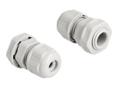 Delock - Cable gland (M12) - Grau (Packung mit 2)