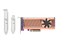 QNAP QM2-2P-384A - Speicher-Controller - PCIe 3.0 - Low-Profile - PCIe 3.0 x8 - fr QNAP QGD-1600