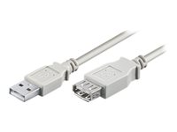 M-CAB - USB-Verlngerungskabel - USB (M) zu USB (W) - USB 2.0 - 1.8 m - Grau