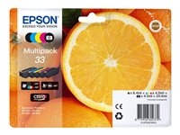 Epson 33 Multipack - 5er-Pack - 24.4 ml - Schwarz, Gelb, Cyan, Magenta, Photo schwarz - original - Blister mit RF- / akustischem