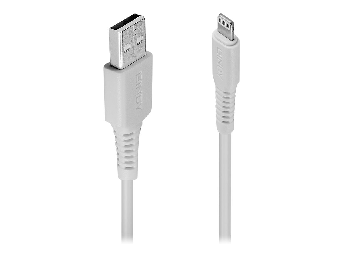 Lindy - Lightning-Kabel - Lightning mnnlich zu USB mnnlich - 1 m - weiss - halogenfrei