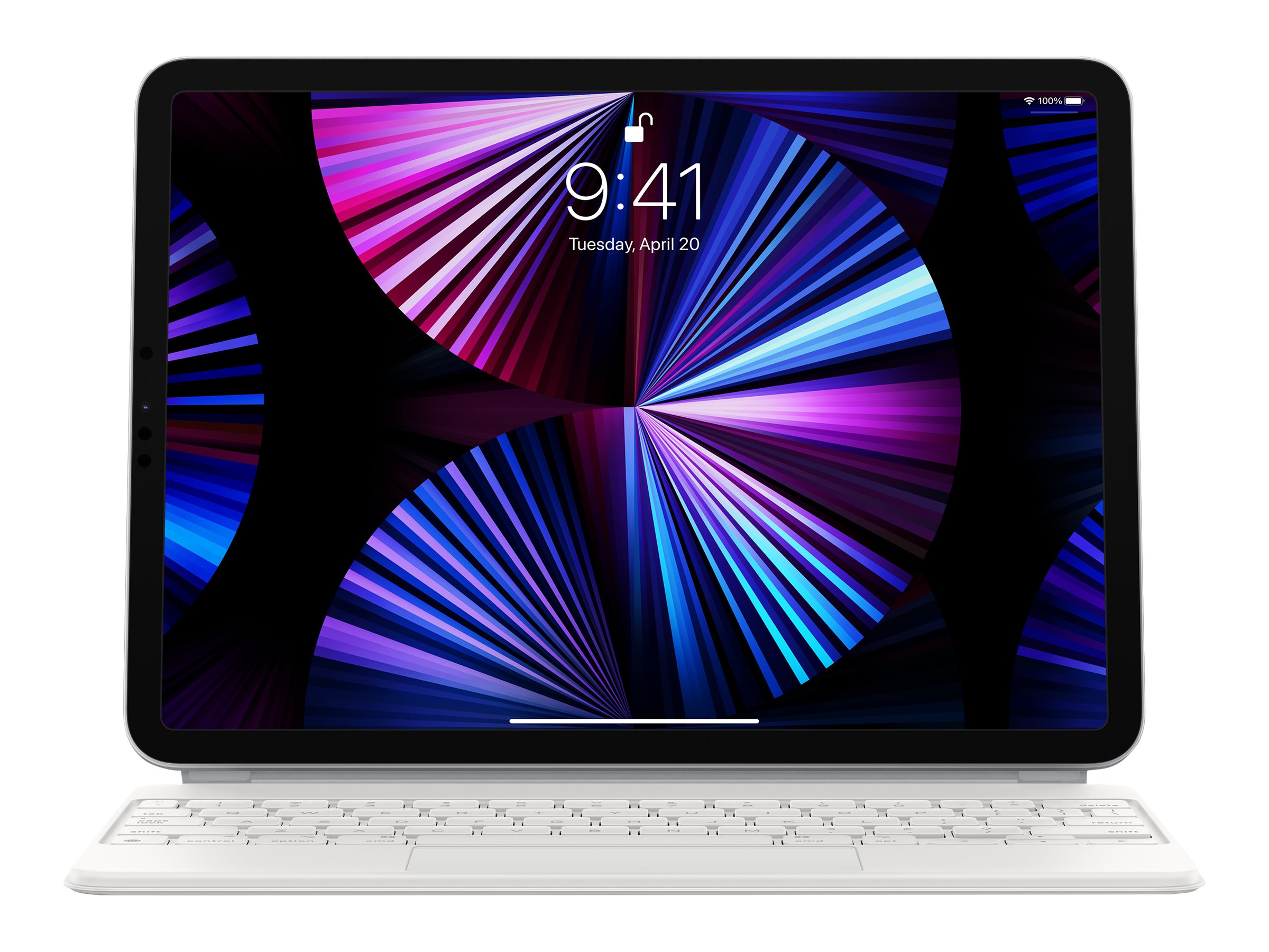 Apple Magic Keyboard - Tastatur und Foliohlle - mit Trackpad - hinterleuchtet - Apple Smart connector - QWERTZ