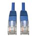 Eaton Tripp Lite Series Cat5e 350 MHz Molded (UTP) Ethernet Cable (RJ45 M/M), PoE - Blue, 7 ft. (2.13 m) - Patch-Kabel - RJ-45 (