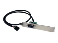 StarTech.com 60cm Internes USB 10 Pin Header auf Serielles RS232/ DB9 Slotblech - IDC 10 Pin zu RS-232/ DB-9 Slotblech Adapter -