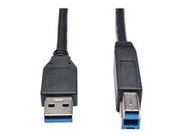 Eaton Tripp Lite Series USB 3.2 Gen 1 SuperSpeed Device Cable (A to B M/M) Black, 10 ft. (3.05 m) - USB-Kabel - USB Type B (M) z