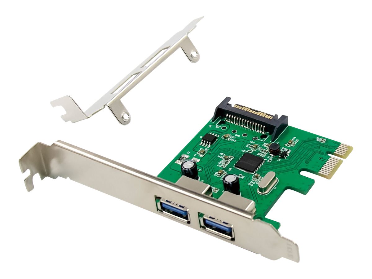 Conceptronic EMRICK06G - USB-Adapter - PCIe 2.0 Low-Profile - USB 3.0 x 2 - grn