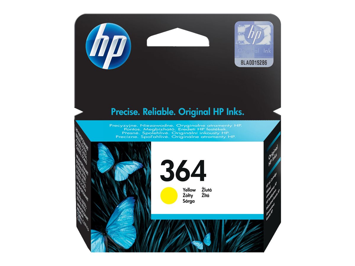 HP 364 - Gelb - original - Tintenpatrone - fr Deskjet 35XX; Photosmart 55XX, 55XX B111, 65XX, 7510 C311, 7520, Wireless B110