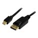 StarTech.com 2m Mini DisplayPort 1.2 auf DisplayPort Adapterkabel - mDP zu DP 4k x 2k Kabel - St/St - DisplayPort-Kabel - Mini D