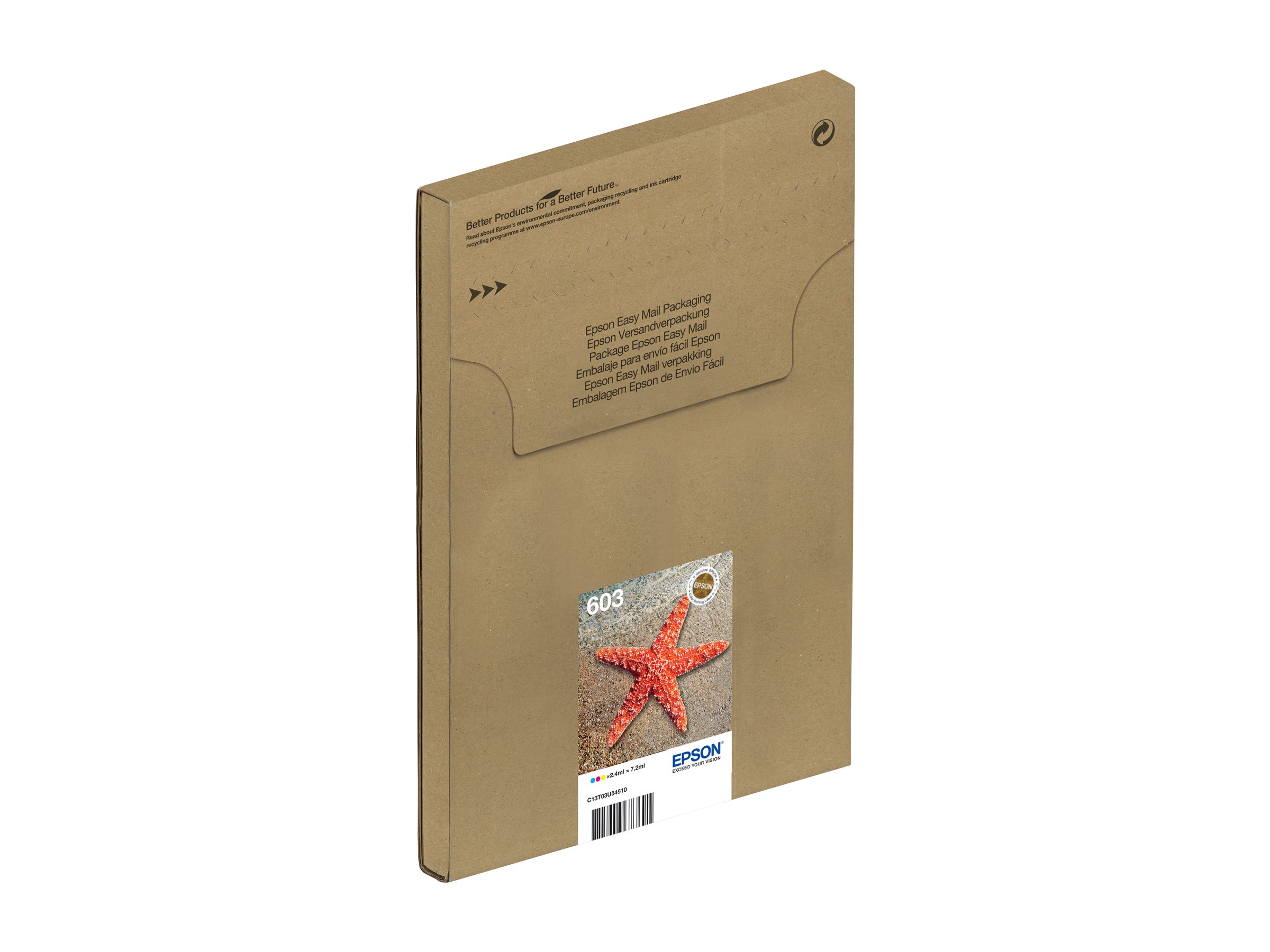 Epson 603 Multipack Easy Mail Packaging - 3er-Pack - Gelb, Cyan, Magenta - original - Blisterverpackung - Tintenpatrone