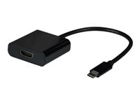 EFB-Elektronik - Videoadapter - 24 pin USB-C mnnlich zu HDMI weiblich - 15 cm - Schwarz - Support von 4K 60 Hz