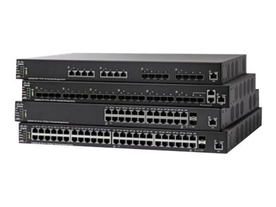 Cisco 550X Series SF550X-48P - Switch - L3 - managed - 48 x 10/100 (PoE+) + 2 x C 10 G-Bit SFP+ + 2 x SFP+ - an Rack montierbar