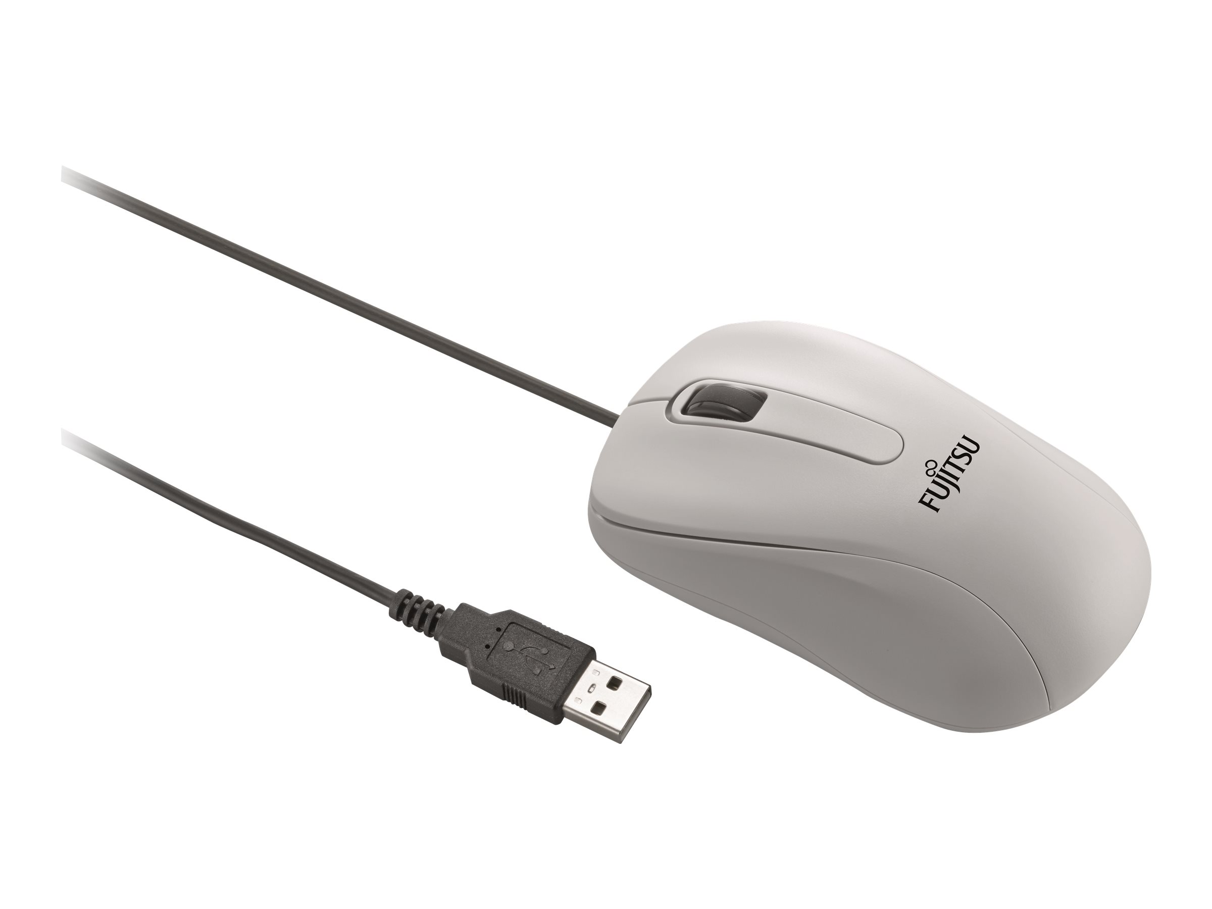 Fujitsu M520 - Maus - rechts- und linkshndig - optisch - 3 Tasten - kabelgebunden