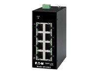 Eaton Tripp Lite series Unmanaged Industrial Ethernet Switch 8-Port - 10/100 Mbps, Ruggedized, DIN Mount - Switch - unmanaged - 