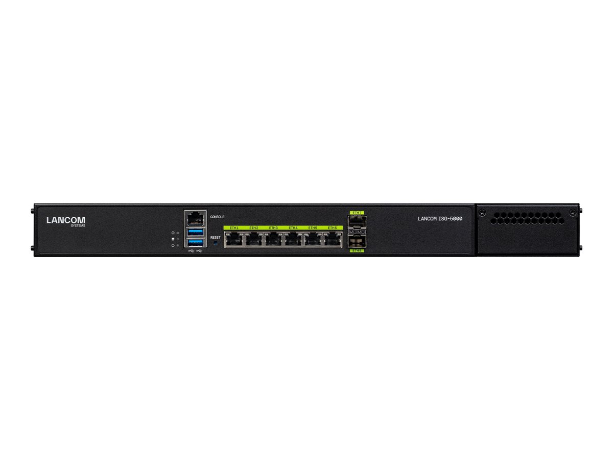 LANCOM ISG-5000 - VPN-Gateway - 10GbE - 1U - Rack-montierbar - fr LANCOM SFP-AON-1, SFP-CO1, DAC10, SFP-GPON-1, SFP-LR40-LC10, 