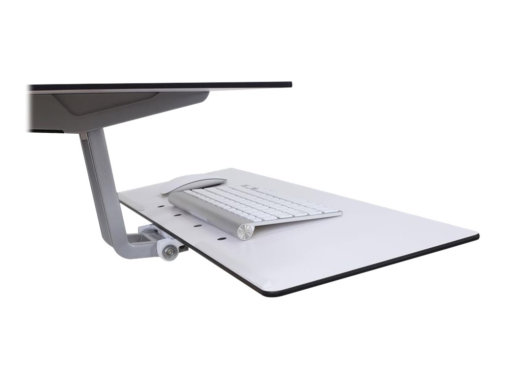 Ergotron WorkFit-S Single LD with Worksurface - Stehender Tischwandler - rechteckig - weiss