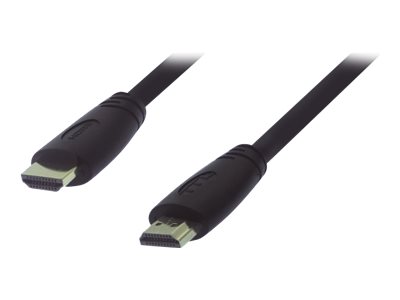 M-CAB UltraFlex - HDMI-Kabel mit Ethernet - HDMI mnnlich zu HDMI mnnlich - 7.5 m - Schwarz - rund, 4K Untersttzung