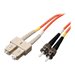 Eaton Tripp Lite Series Duplex Multimode 62.5/125 Fiber Patch Cable (SC/ST), 8M (25 ft.) - Patch-Kabel - SC multi-mode (M) zu ST