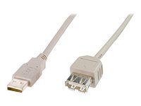 ASSMANN - USB-Verlngerungskabel - USB (M) zu USB (W) - USB 2.0 - 1.8 m - geformt