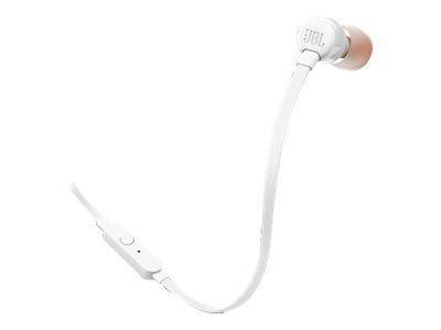 JBL T110 - Ohrhrer mit Mikrofon - im Ohr - kabelgebunden - 3,5 mm Stecker - weiss