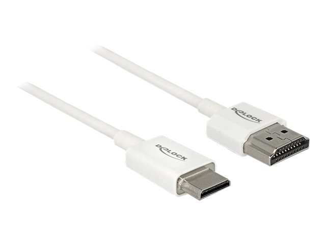Delock Slim High Quality - HDMI-Kabel mit Ethernet - HDMI mnnlich zu 19 pin mini HDMI Type C mnnlich - 1.5 m - dreifach abgesc