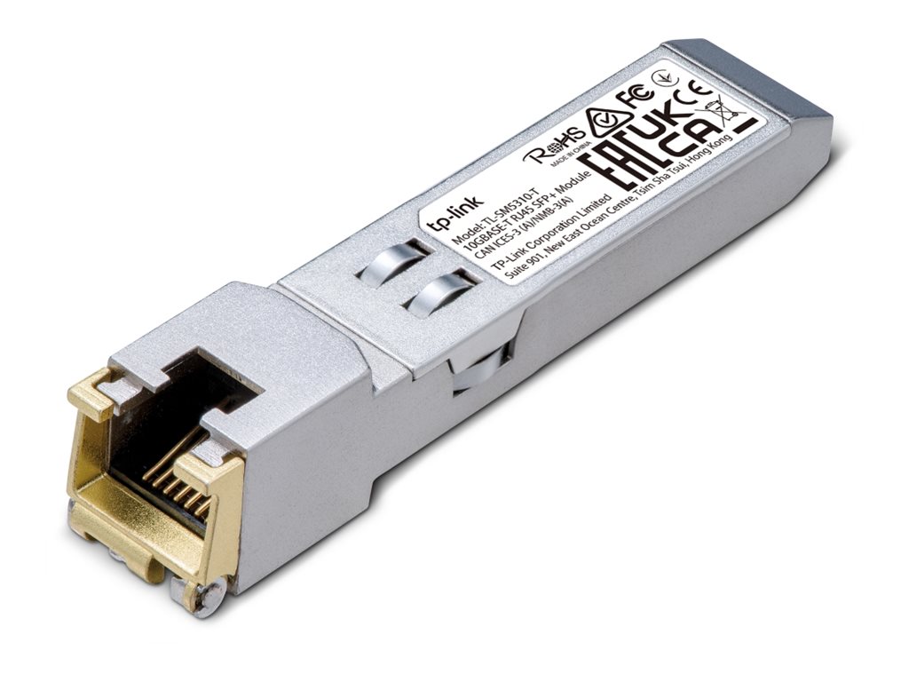 TP-Link TL-SM5310-T V1 - SFP+-Transceiver-Modul - 10GbE, 5GbE, 2.5GbE - 100Base-TX, 1000Base-T, 10GBase-T, 2.5GBase-T, 5GBase-T 