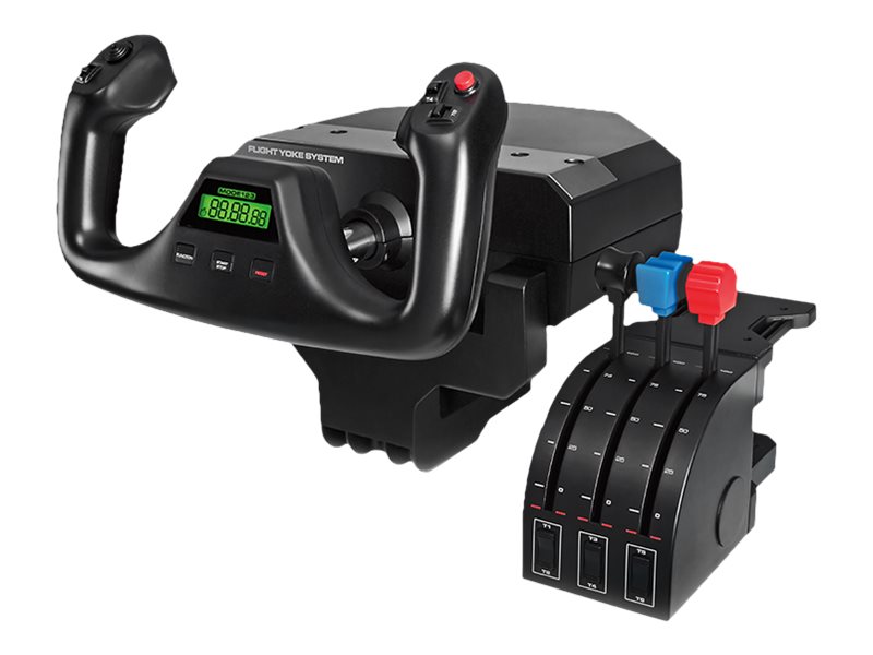 Logitech Flight Yoke System - Steuerhorn und Gasregler - kabelgebunden - fr PC