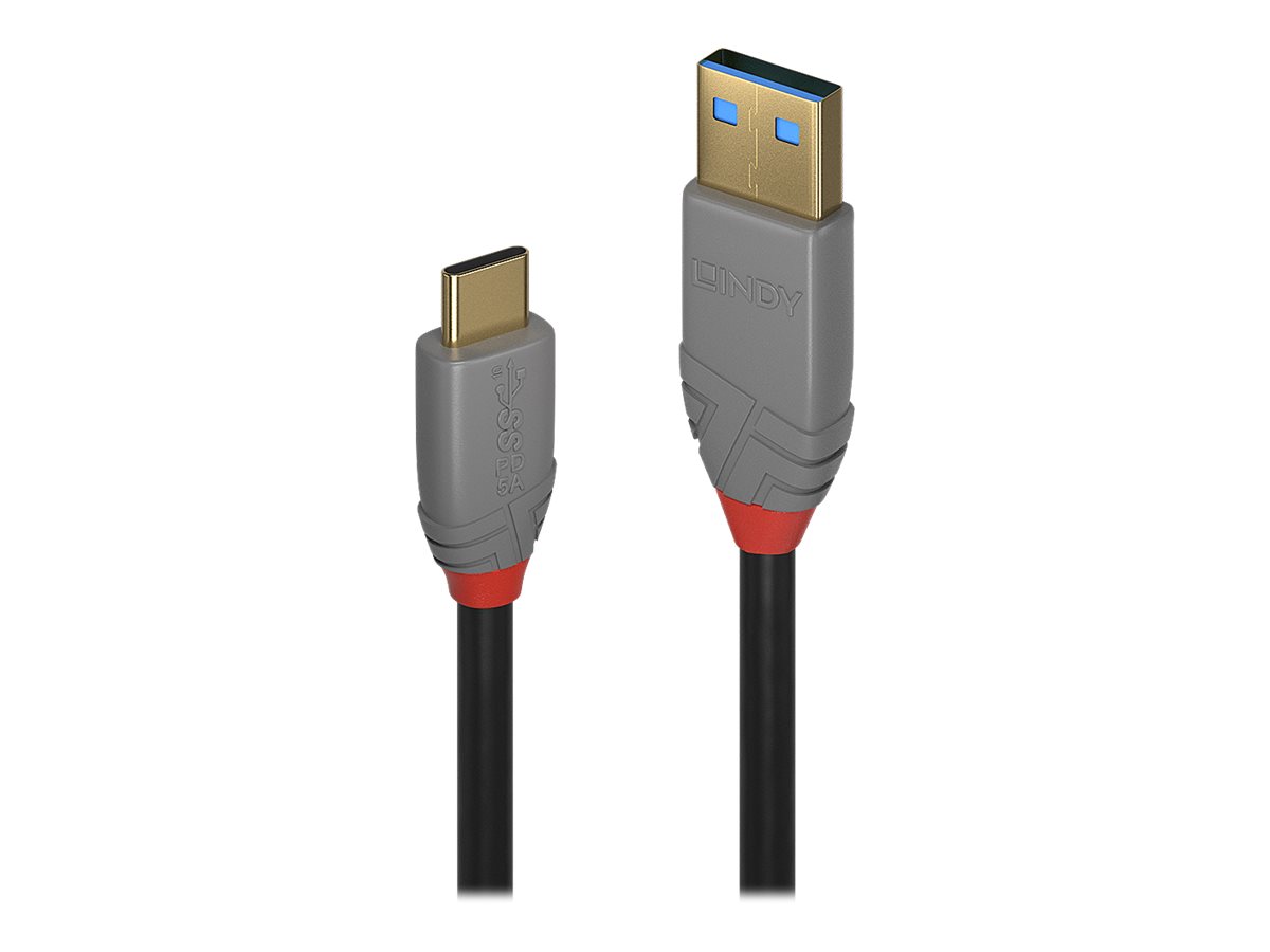 Lindy Anthra Line - USB-Kabel - 24 pin USB-C (M) zu USB Typ A (M) - USB 3.1 - 1.5 m - rund