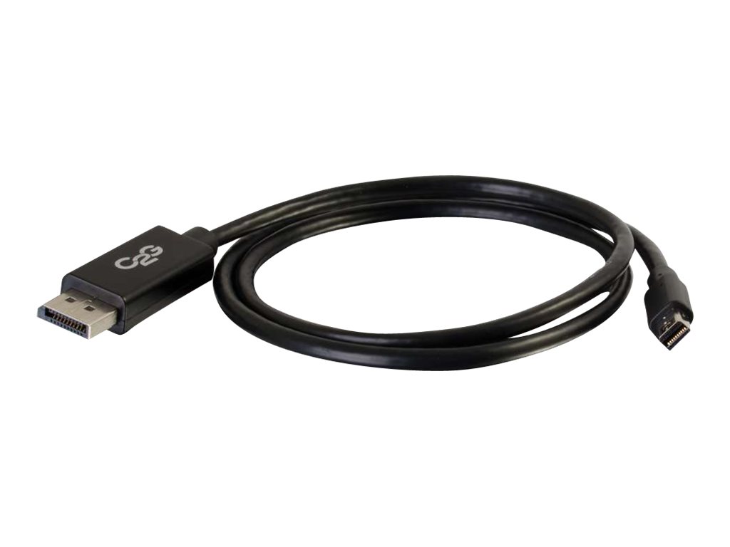 C2G 2m Adapterkabel Mini-DisplayPort auf DisplayPort Stecker/Stecker - Schwarz - DisplayPort-Kabel - Mini DisplayPort (M) zu Dis