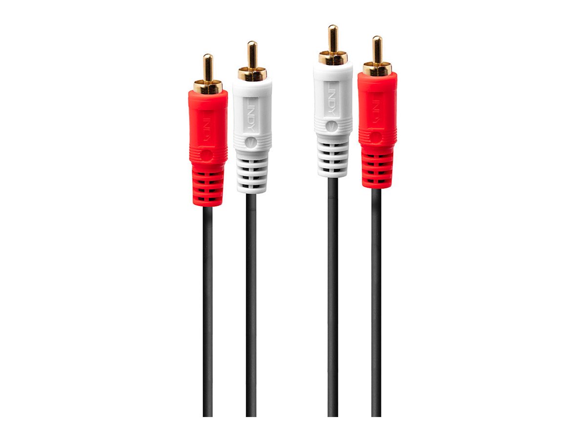 Lindy Premium - Audiokabel - RCA x 2 mnnlich zu RCA x 2 mnnlich - 20 m