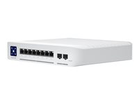 Ubiquiti UniFi Enterprise - Switch - L3 - managed - 8 x 10/100/1000/2.5G (PoE+) + 2 x 1 Gigabit/10 Gigabit SFP+ (Uplink) - Deskt