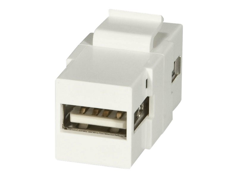 LINDY Modular AV Face Plate System Snap-in Keystone module - Modulare Eingabe - USB